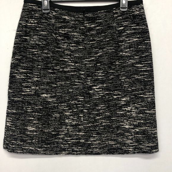 Talbots Women Black Tweed Skirt Wool Blend Pockets Size 10 Ribbon Trim M094 -24 - Picture 11 of 11